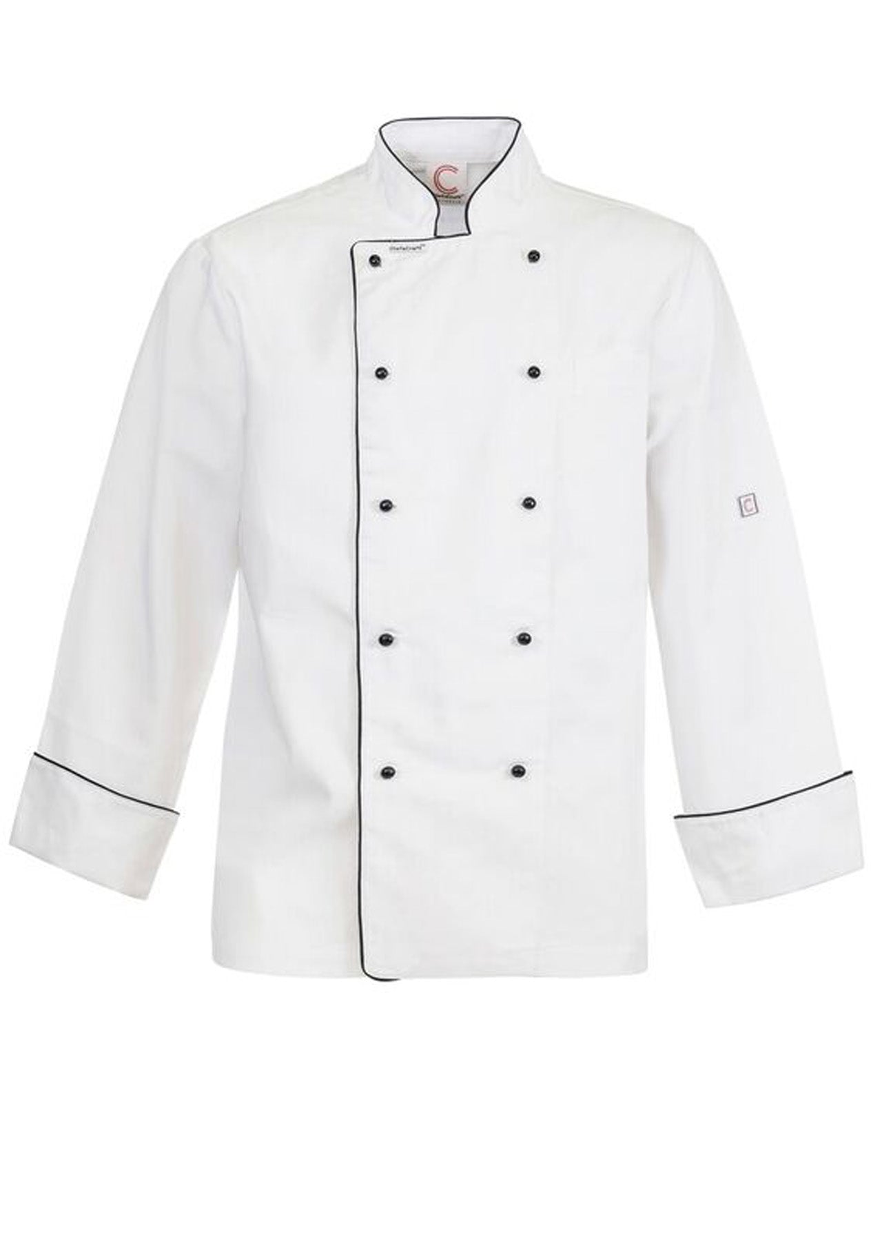 Executive Long Sleeve Chef's Jacket with Piping