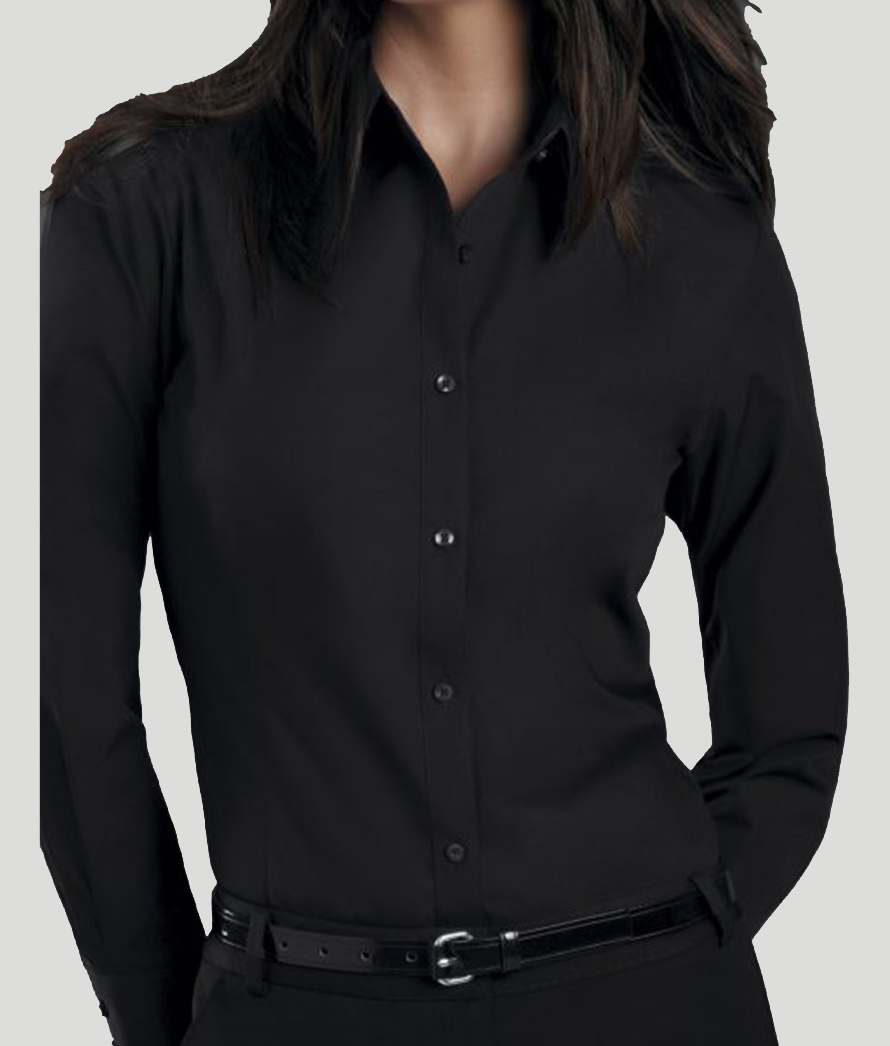 Women's Long Sleeve Poplin Shirt