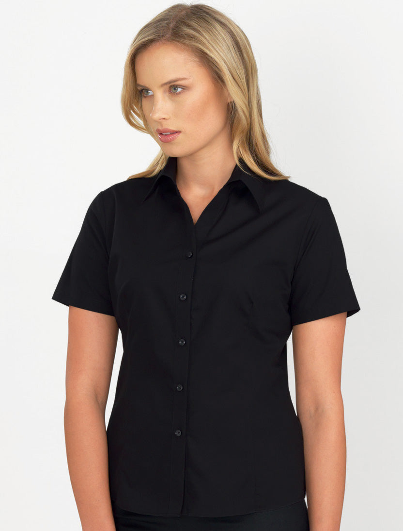 Women's Short Sleeve Poplin Shirt