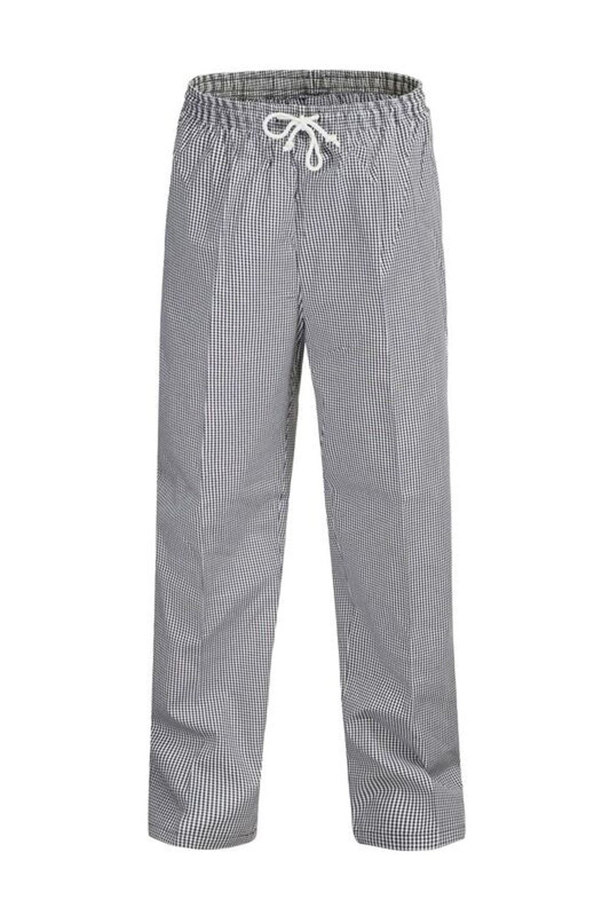 Chef's Check Elastic Drawstring Pant