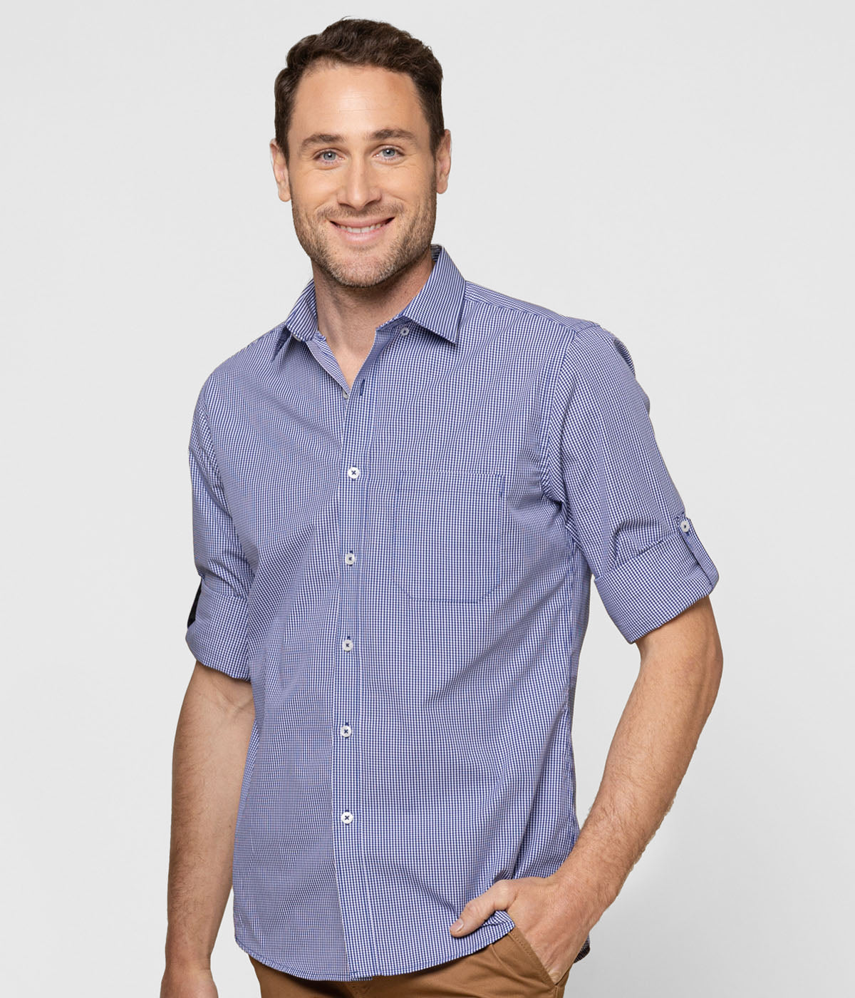 Men's Westgarth Gingham Long Sleeve Slim Fit Shirt