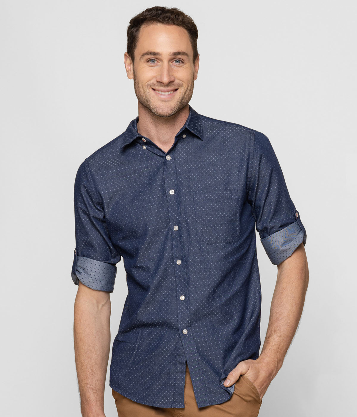 Men's Wellington Denim Bobby Long Sleeve Shirt
