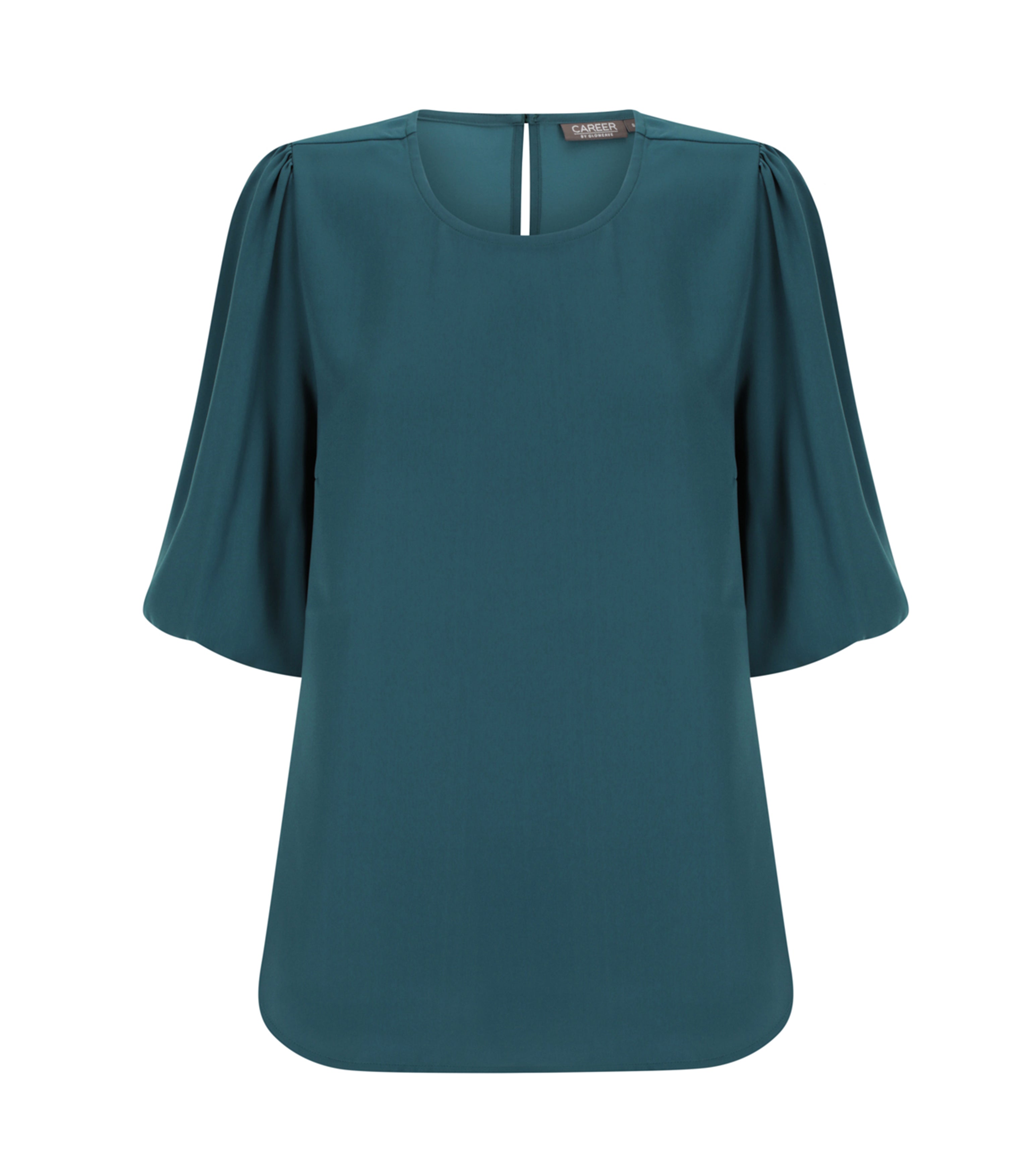 Womens Poppy Puff Sleeve Blouse