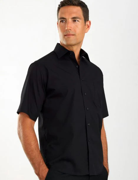 Men's Short Sleeve Poplin Shirt