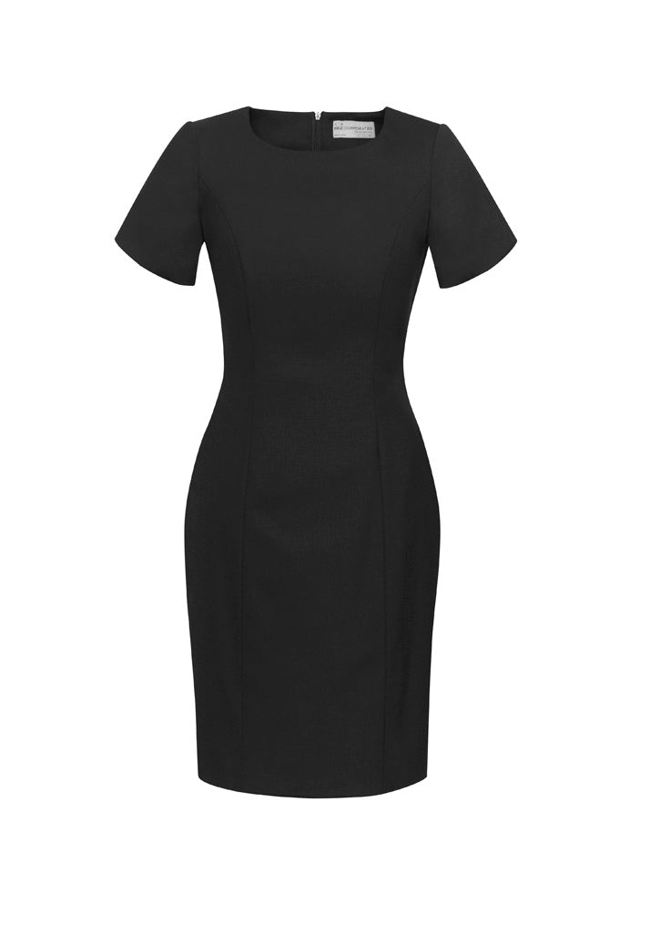 Women's Comfort Wool Stretch Short Sleeve Shift Dress