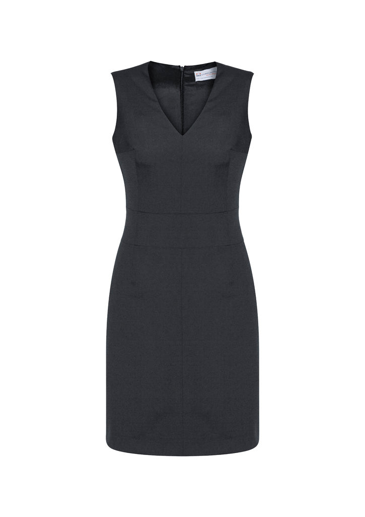 Women's Comfort Wool Stretch Sleeveless V-Neck Dress