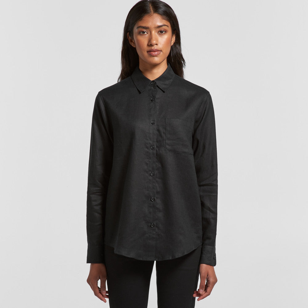 Women's Linen Long Sleeve Shirt