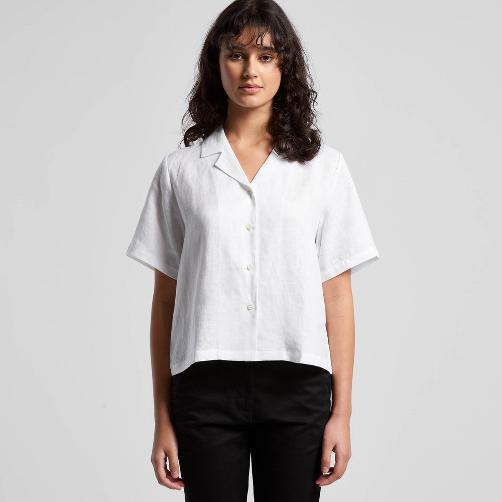 Women's Linen Short Sleeve Shirt