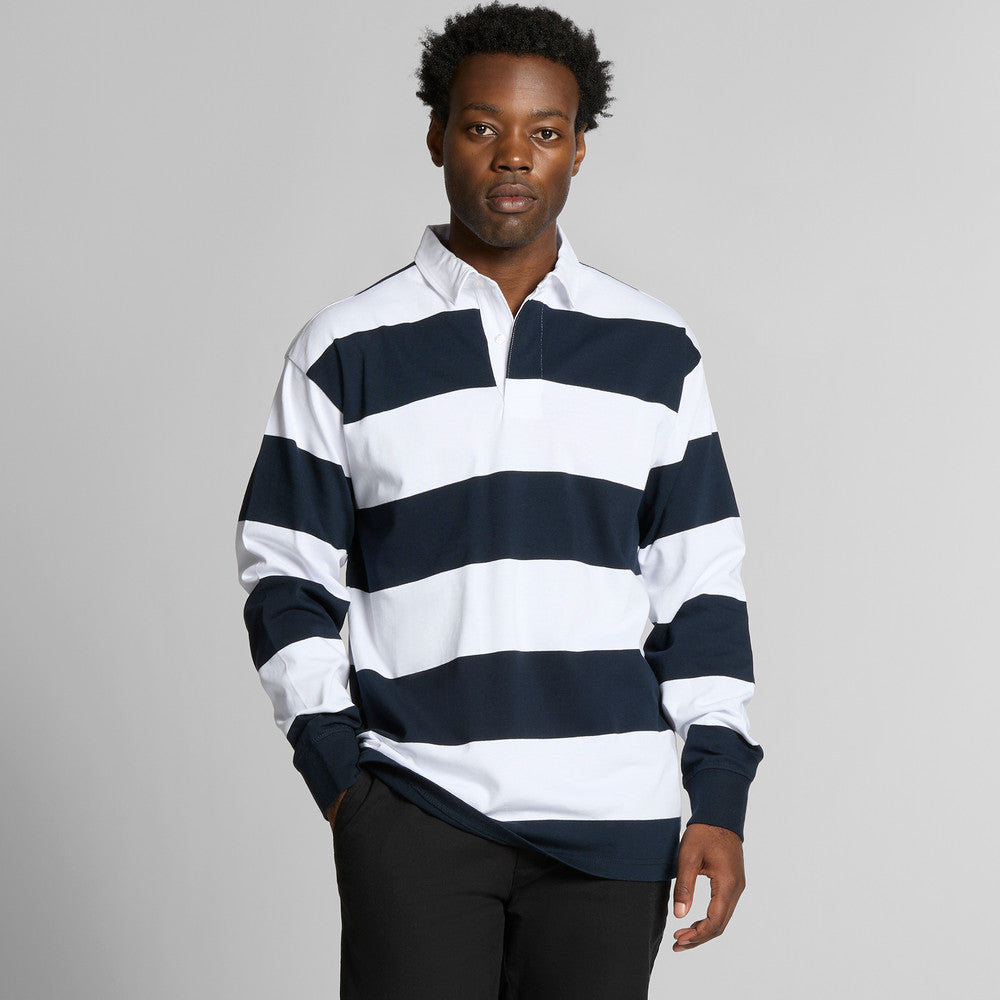 Men's Long Sleeve Rugby Striped Jersey