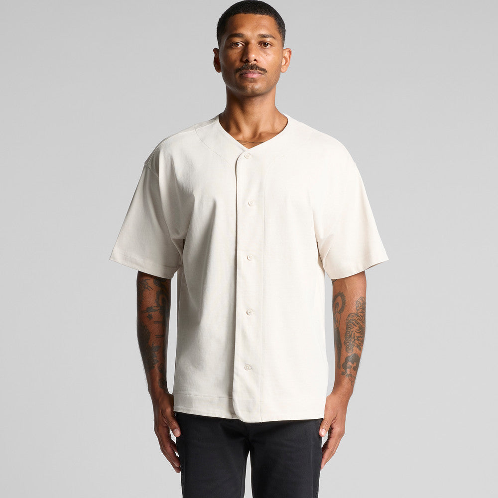 Men's Heavy Baseball Jersey Short Sleeve Shirt