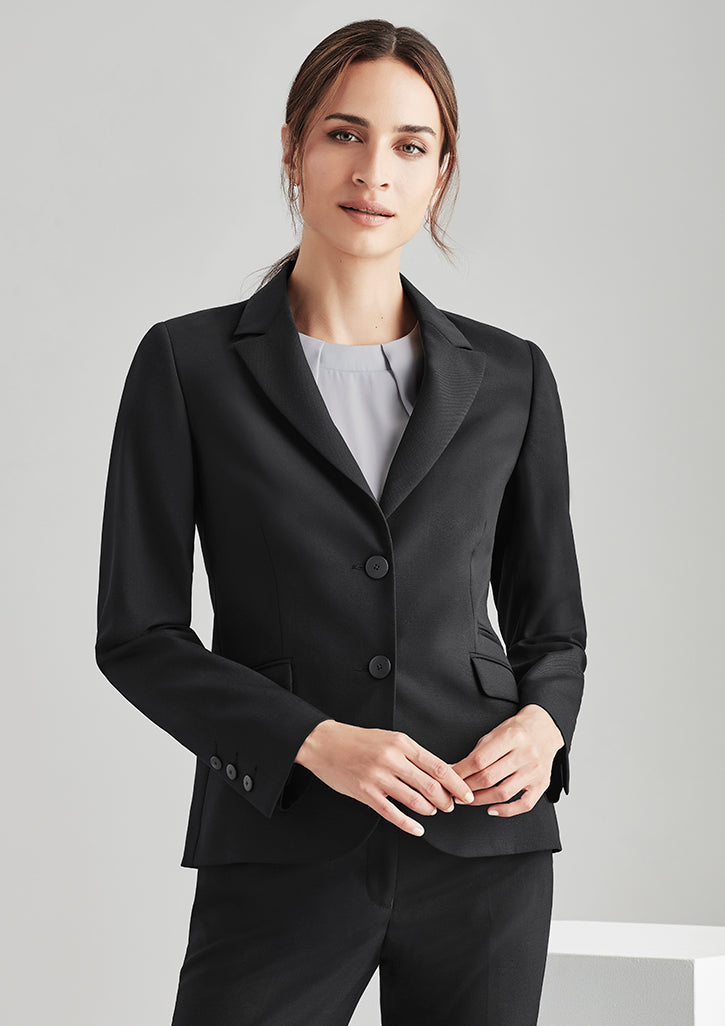 Women's Comfort Wool Stretch 2 Button Mid Length Jacket
