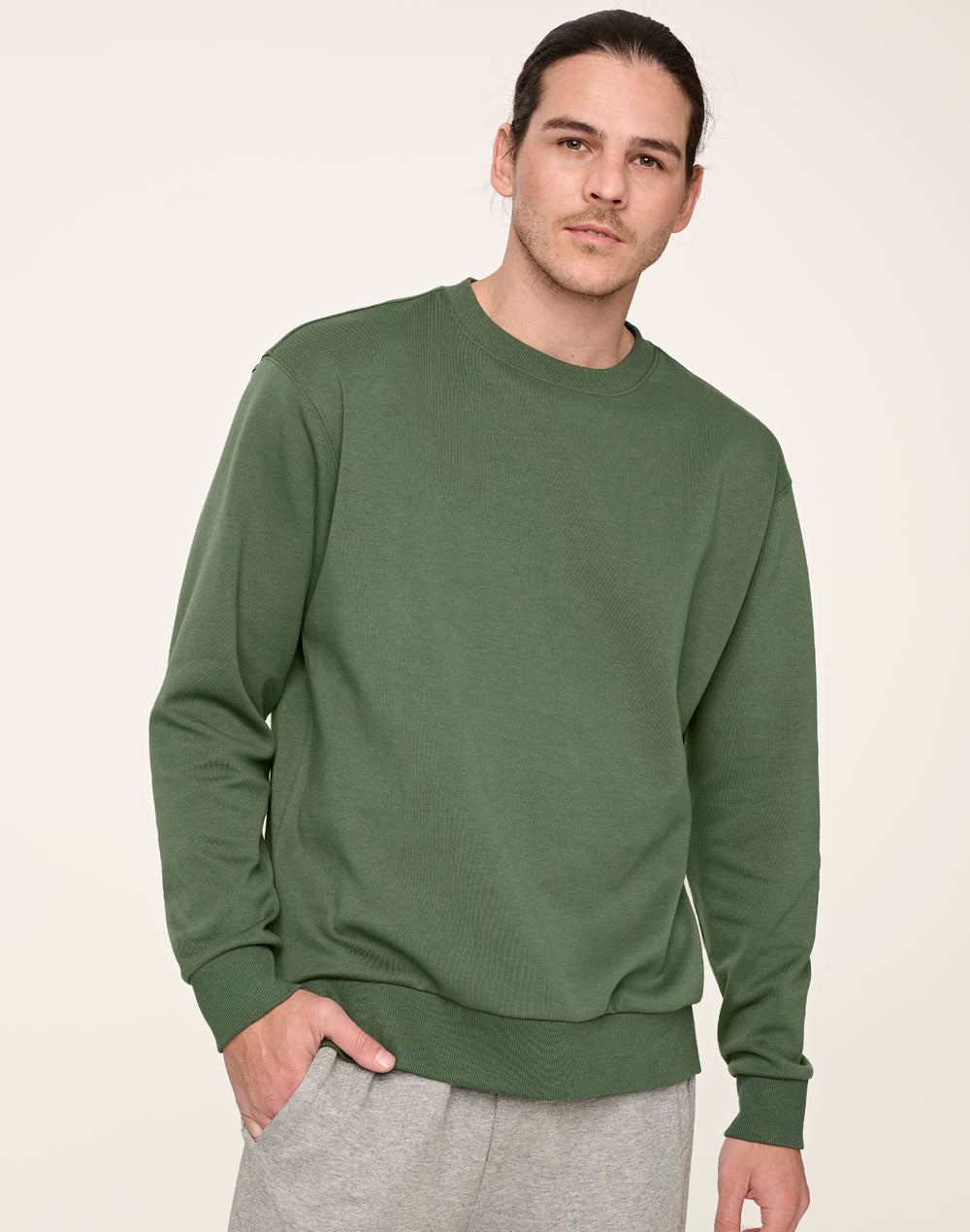 Unisex CVC Crew Neck Sweater