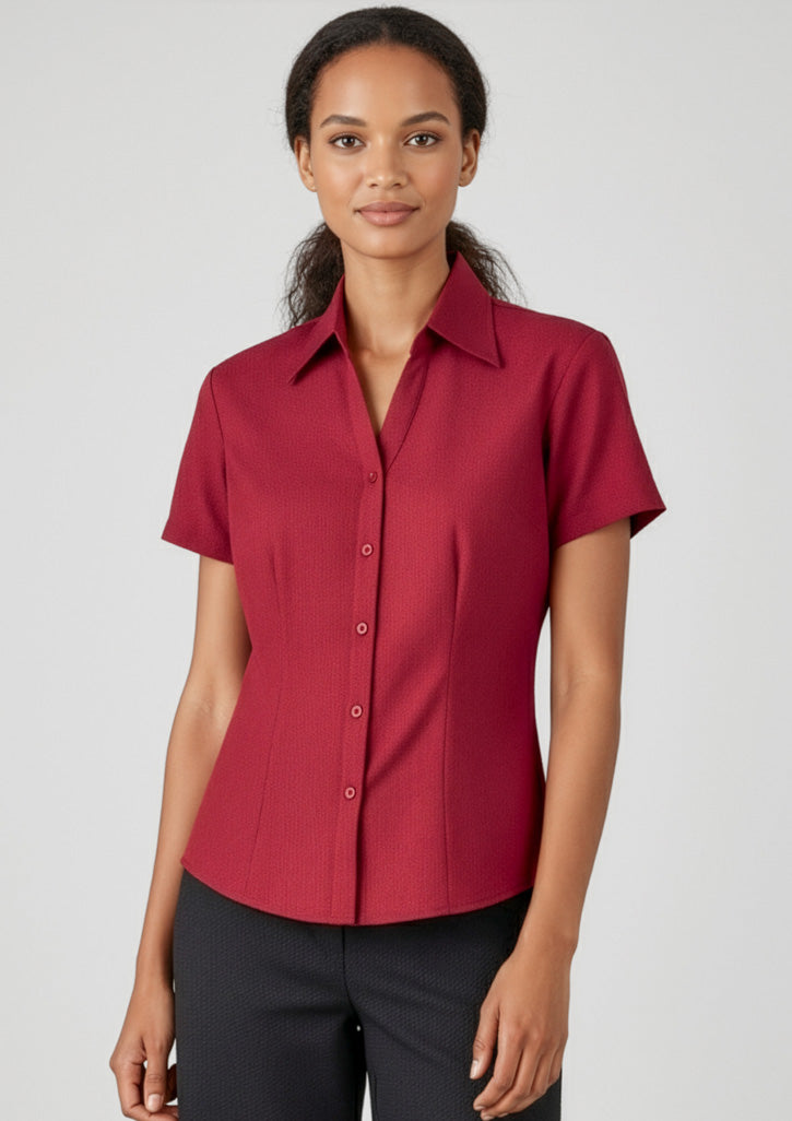 Ladies Oasis Plain Short Sleeve Shirt