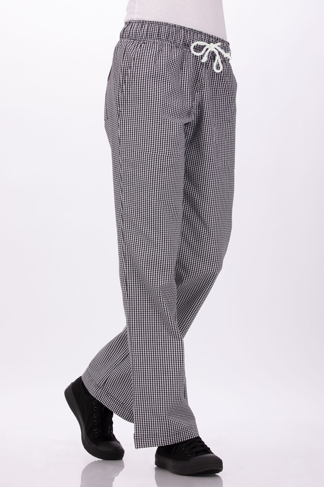 Chef's Check Elastic Drawstring Pant