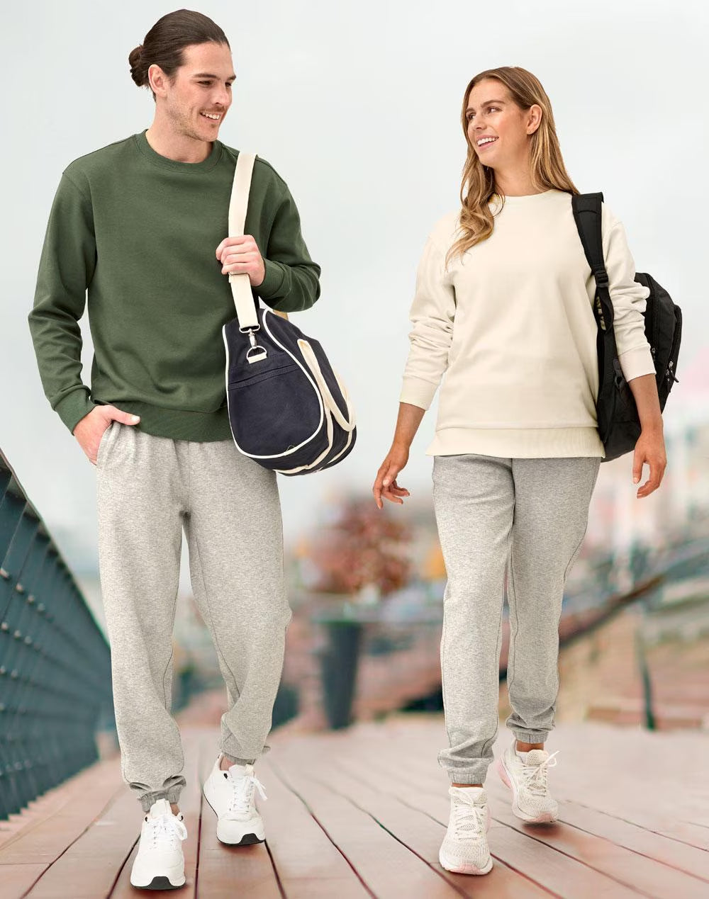 AIRLAYERED CVC CREW NECK SWEATER Unisex