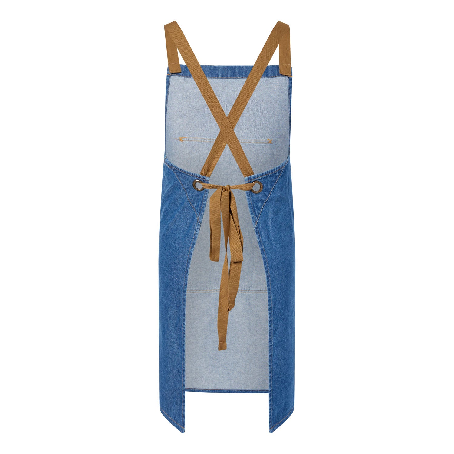 Denim Bib Apron With Pocket