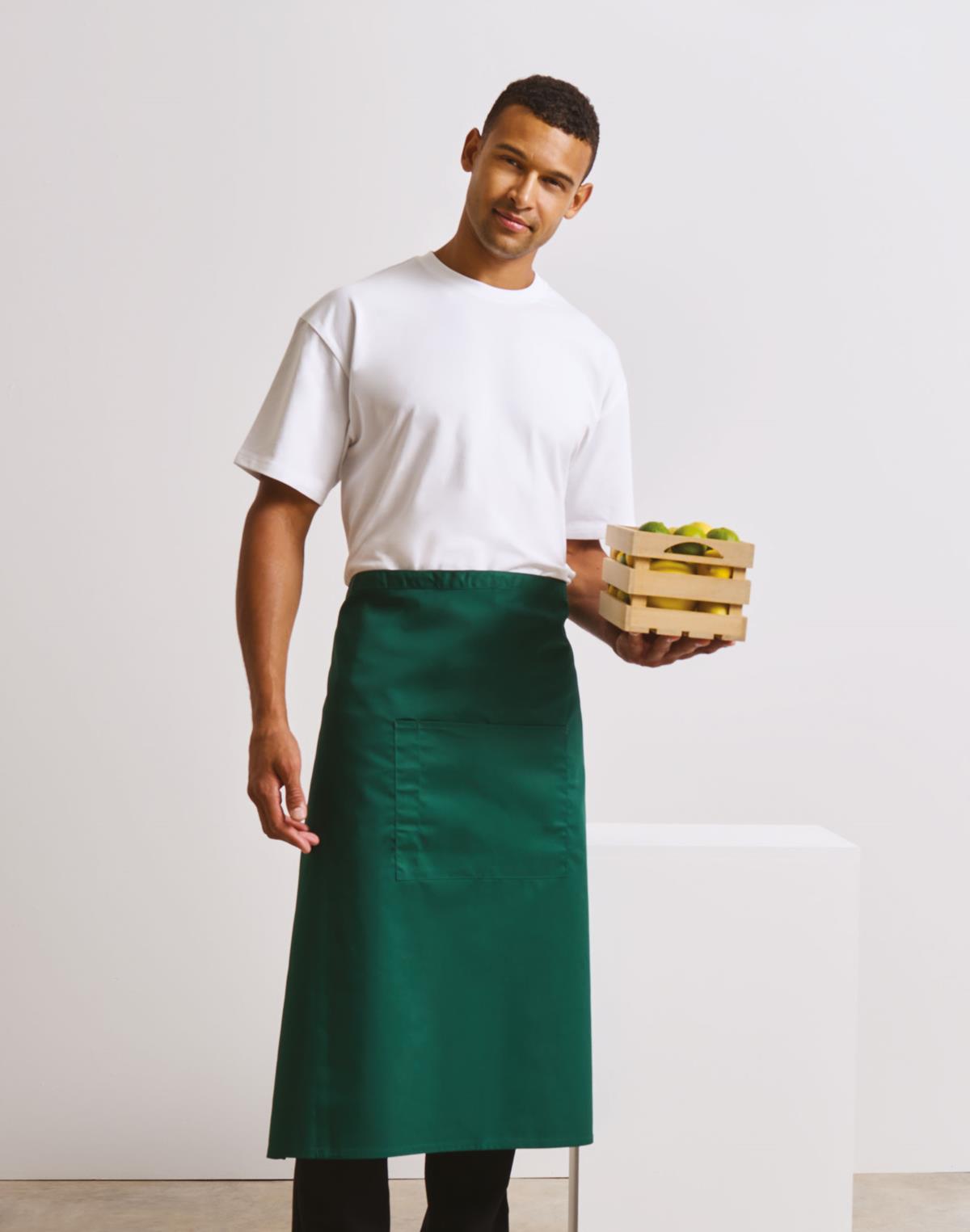 Colours Collection Bar Waist Apron with Pocket