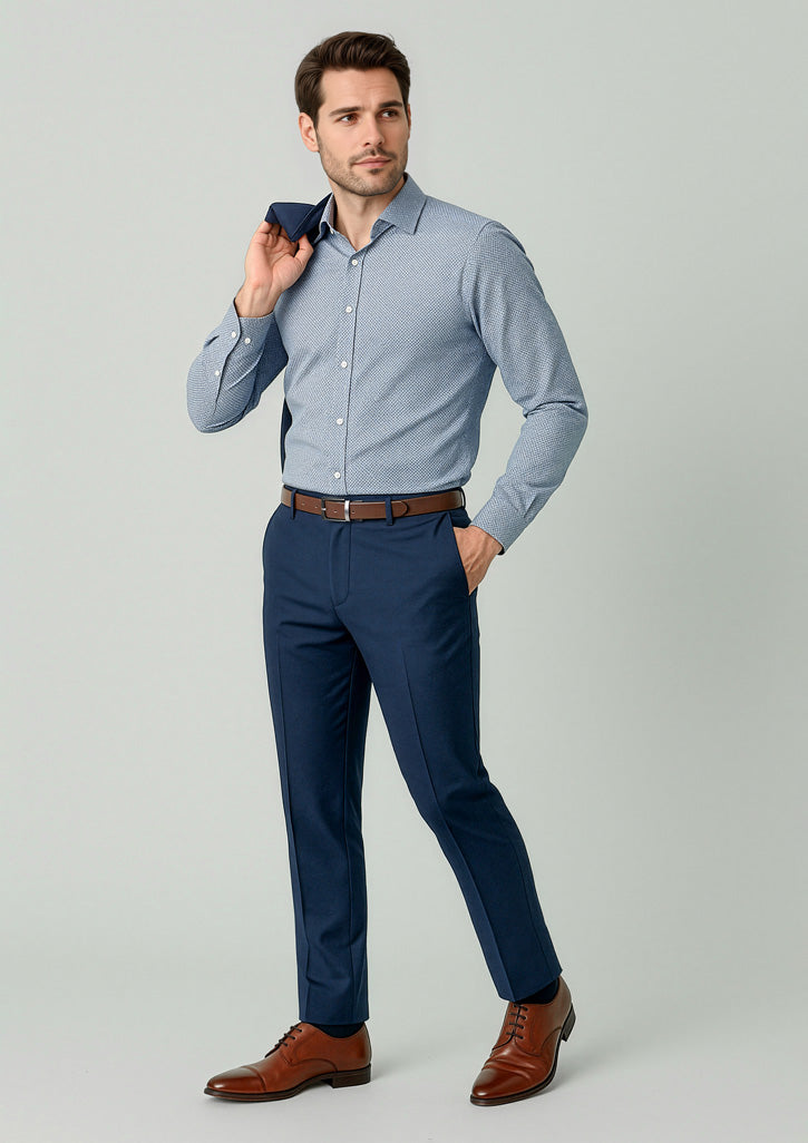 Mens Renew Slim Fit Flat Front Pant