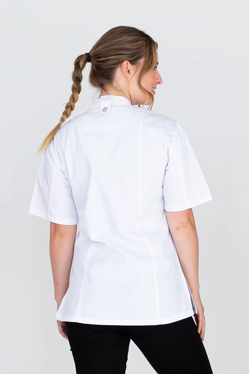 Alex Press Stud Short Sleeve Chef Jacket