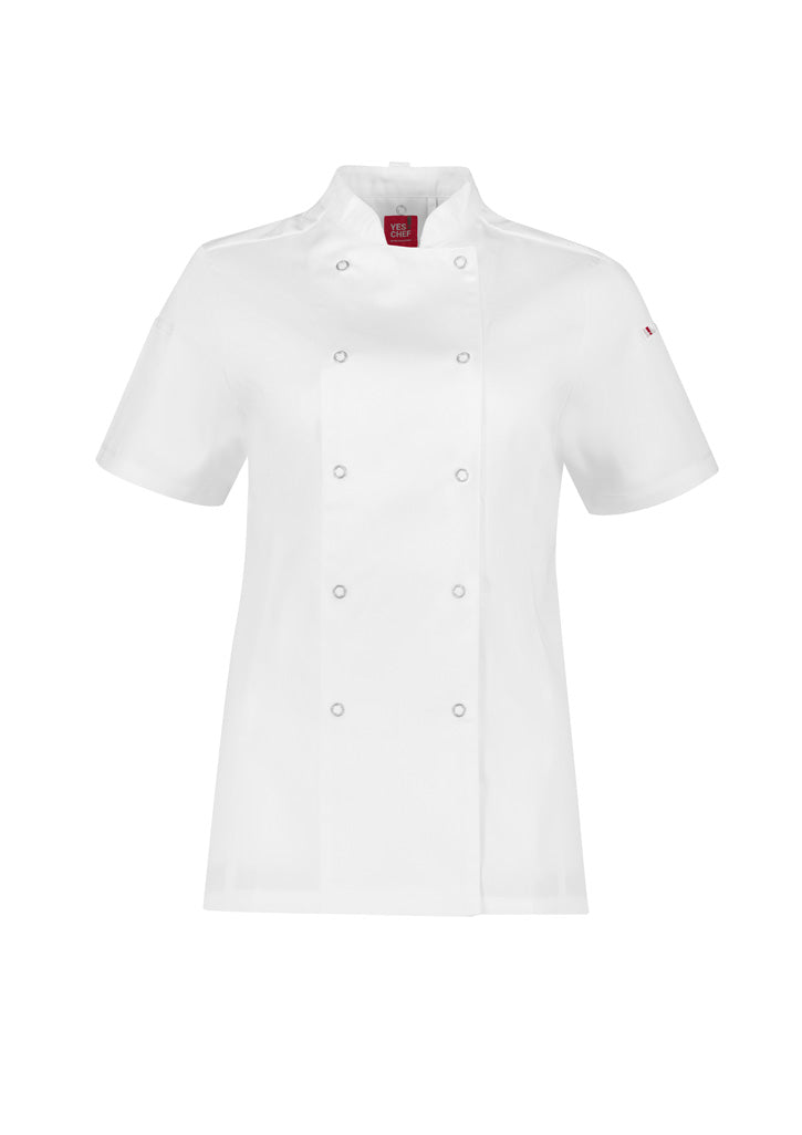 Womens Zest Short Sleeve Chef Jacket
