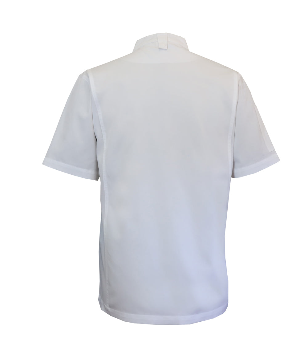 Lightweight Slim Fit Front Zip Closure Chef Jacket