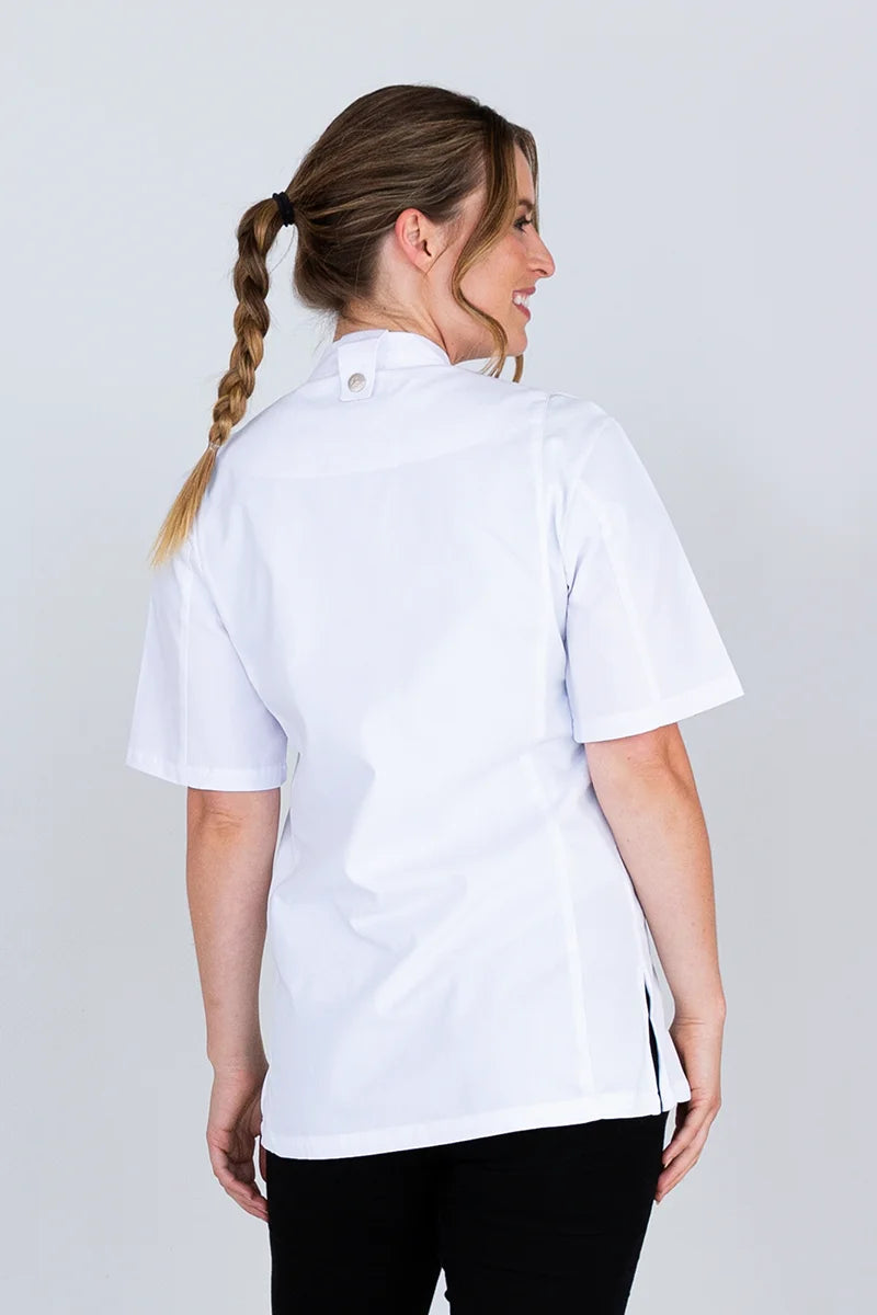 Alex Zipper Short Sleeve Chef Jacket